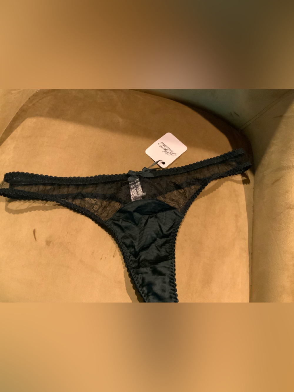 Agent Provocateur Black Lace Panty Sz 4 - Picture 5 of 10